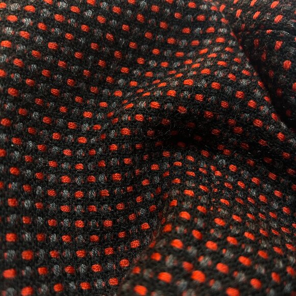 Vintage Jaeger Red Wool Cropped Blazer Tweed Sz 12 80s Corpcore Structured 90s - Picture 6 of 7